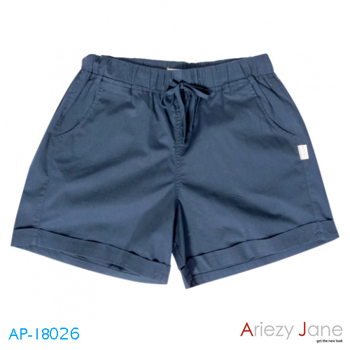 กางเกงขาสั้นสี กรมท่า AP-18026