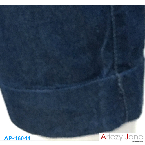 กางเกง 7 ส่วน ยีนส์ แชมเบ้ สีเข้ม AP-16044 2