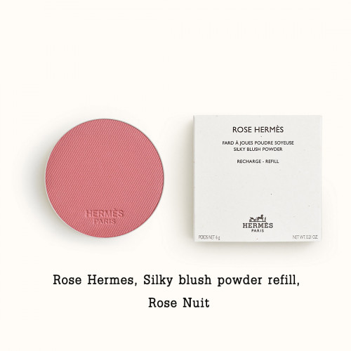 Rose Hermes, Silky blush powder refill, Rose Nuit 
