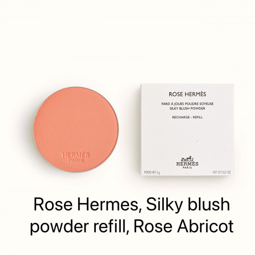 Rose Hermes, Silky blush powder refill, Rose Abricot 