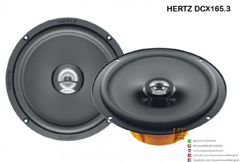 Hertz DCX165.3 ลำโพงแกนร่วม HERTZ เสียงดี ไม่กินวัตต์ กำลังขับ 120 วัตต์