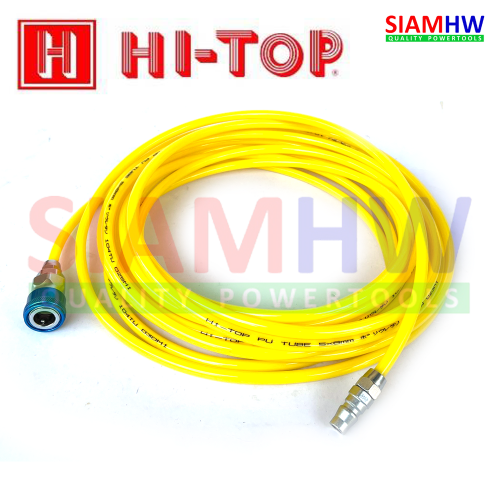 HI-TOP สายลม PU (แท้) 5x8 HIGH QUALITY รุ่น ทนทานพิเศษ (คละสี) 【15 เมตร】