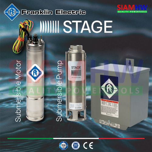 Franklin STAGE ปั๊มบาดาล 2 แรงม้า 14 ใบพัด ø 2