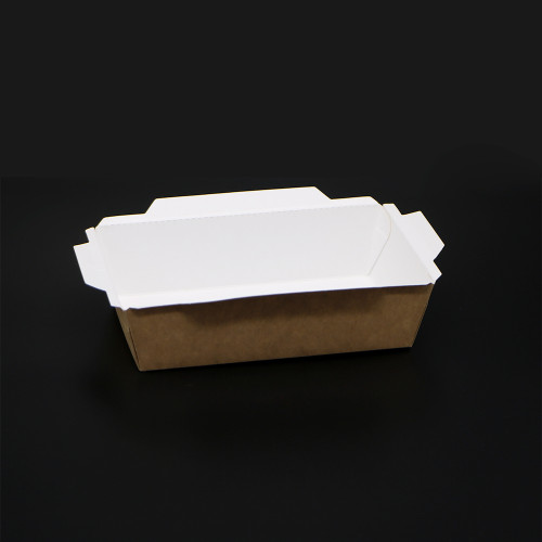 SKY กล่องอาหารคราฟท์ ด้านในสีขาว + ฝา PET 3 ขนาด 2