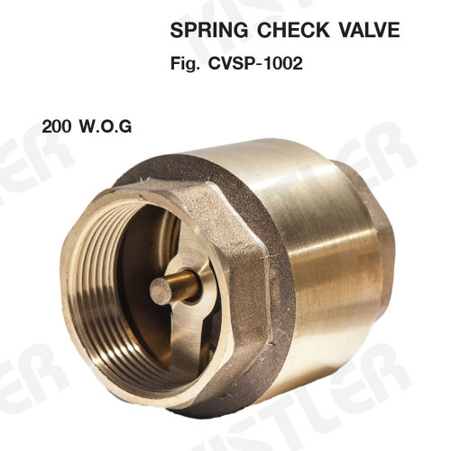 KISTLER  รุ่น CVSP-1002 Brass Spring Check Valve 200 psi. สปริงเช็ควาล์ว