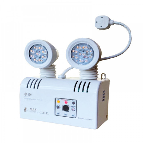 MAXBRIGHT Emergency light LED 2x9 watt. Battery 6v-2100 mAh. Back-up time 2 hours. model. CP609 AD