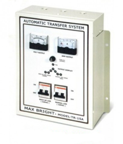 MAXBRIGHT Control Panel for Line normal 220VAC with emergency light control(HP) Size 15A Model.TR-15