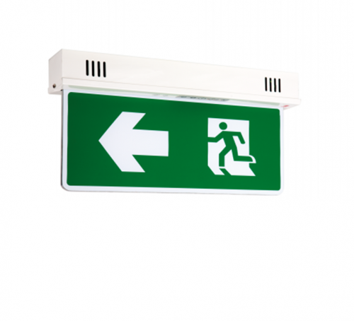 SUNNY Housing Exit Sign Ligth Single side 1x10 w. Battery Ni-Mh 3.6V-2100 mAh. Model.SLS2-10LED/S(A,