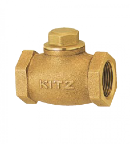 KITZ Bronze Check Valve W.O.G. 125 Psi. Thread End to BS21 Size 1/2 Inch. model. F/AKF