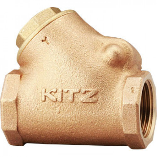 KITZ Bronze Check Valve W.O.G. 150P Psi. Thread End to BS21 Size 3/8 Inch. model. YR