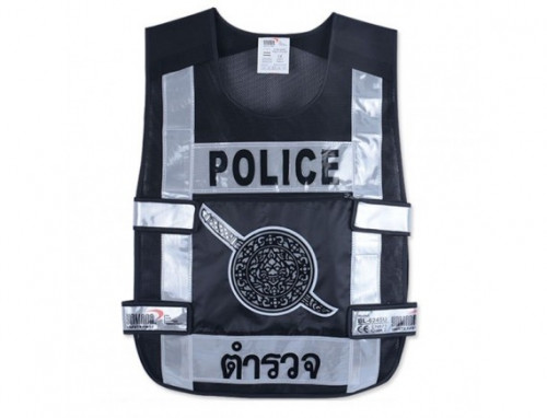 เสื้อจราจรตำรวจ รุ่น BL-6245U สีดำ ยี่ห้อ YAMADA
