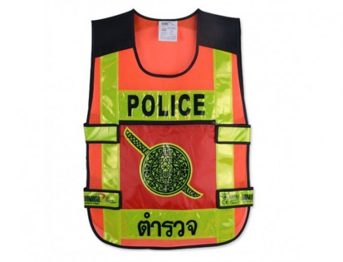 เสื้อจราจรตำรวจ รุ่น OR-6245U สีส้ม ยี่ห้อ YAMADA