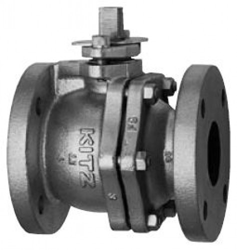 KITZ Cast iron Ball Valve A12CL.B 125 Psi. Flanged 2 Inch. Model. 125FCTB