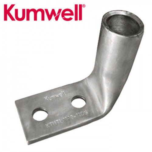 KUMWELL Copper Lugs High Voltage 2 hole Long Barrel 90° Pad ...