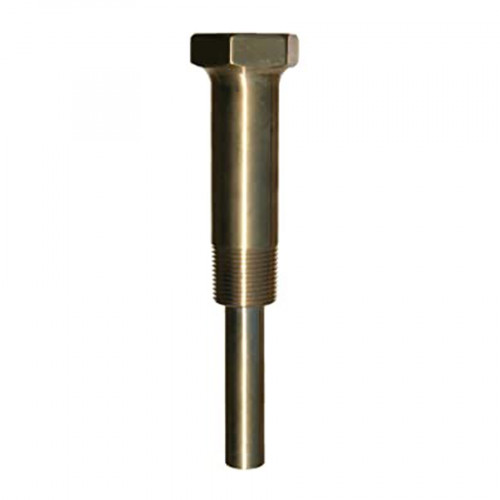 TRERICE Brass Thermowell ,3/4 Inch.NPT Connection,6 Inch. Stem,LAGGING 2-1/2 Inch. Model. 3-4JD2