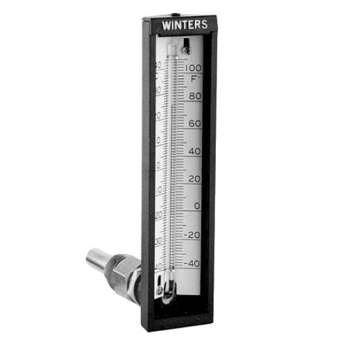 WINTERS Polypropylene  Thermometer Scale 5 Inch. Stem Length 2 Inch. Model. IND.5AS  Angle -5-80 °C