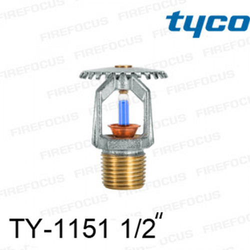 สปริงเกลอร์ แบบอัพไรท์ สีน้ำเงิน TY-B 286°F รุ่น TY-1151 (K2.8) 1/2 นิ้ว ยี่ห้อ TYCO