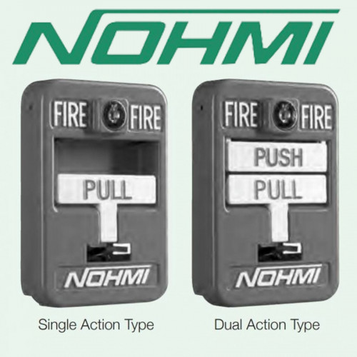 Addressable Manual Pull Station Dual Action Lead Wire Connection รุ่น FMR01U-BK1 ยี่ห้อ NOHMI
