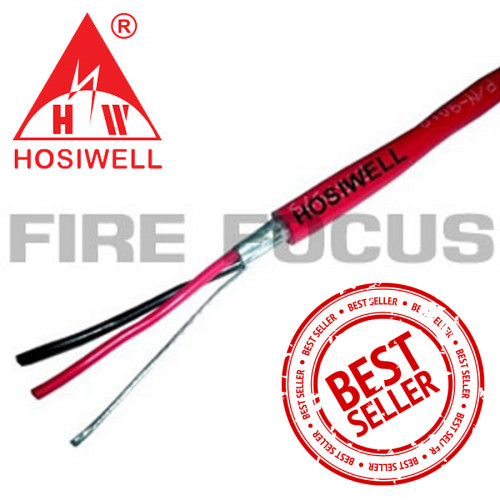 Fire Alarm Cable 2Cx18AWG Shield Solid Conductor 1-Pair รุ่น P/N9018 ยี่ห้อ HOSIWELL ราคาต่อ 100 m.