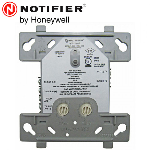 NOTIFIER Addressable Minim Module Supervises Class B circuit of N.D. Model. NMM-100P