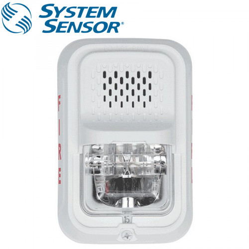 SYSTEM SENSOR Strobe Selectable Candela Wall ,White Compact Model. SGWL