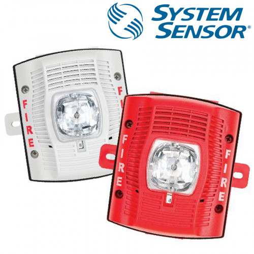 SYSTEM SENSOR Wall-Mount Fire Speaker ,Red Outdoor Model. SPRK