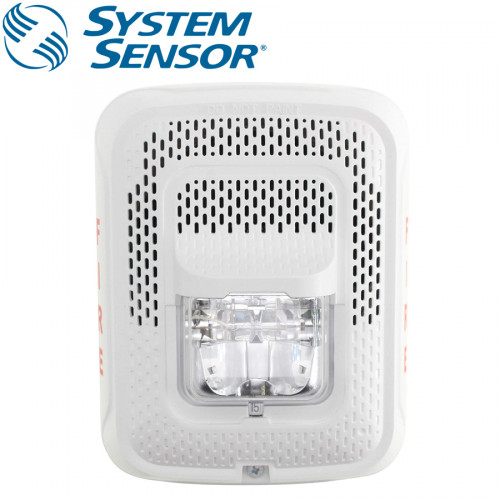 SYSTEM SENSOR Wall Speaker/Strobe ,Selectable Cendela ,White Model. SPSWL