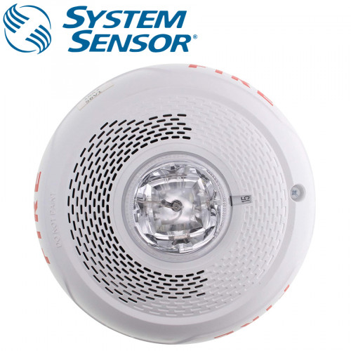 SYSTEM SENSOR Ceilling Speaker/Strobe ,Outdoor ,Selectable Cendela ,White Model. SPSCWL
