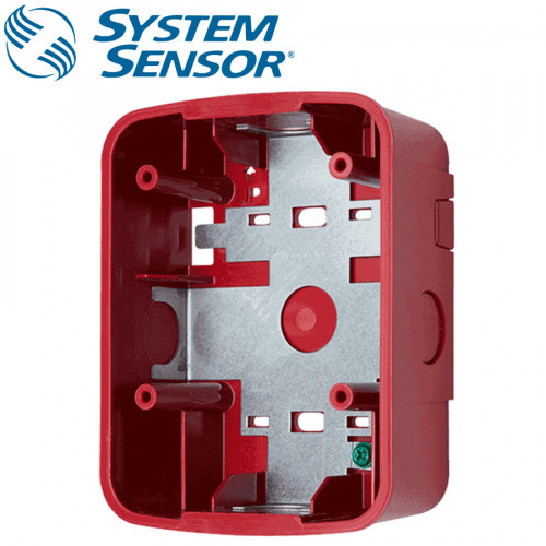 SYSTEM SENSOR Wall Speaker Surface Mount back Box ,Red Model. SBBSPRL