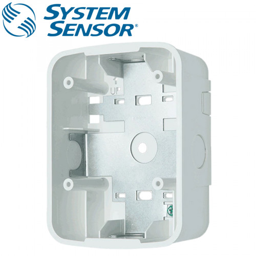 SYSTEM SENSOR Wall Speaker Surface Mount back Box ,White Model. SBBSPWL