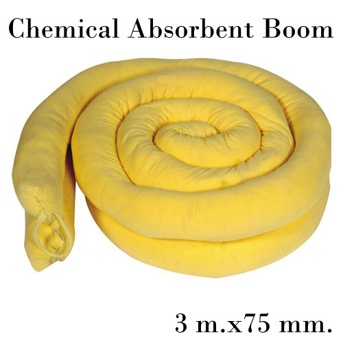 Chemical Absorbent Boom 3 m.x75 mm. 10/Pack Model. STSPLCB330PC10