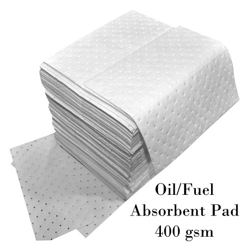 Oil/Fuel Absorbent Pad 400 gsm. 480x430 mm. Dimple 100/Pack Model. STSPLWP203T100