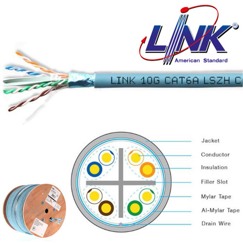 LINK FTP CAT 6A Super XG Cable (750 MHz.) LSZH 305 m./Roll Model. US