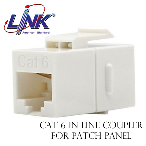 LINK CAT 6 In-Line COUPLER For Patch Panel ( ตัวต่อสายตัวเมีย 2 ด้าน) Model. US-4006IL