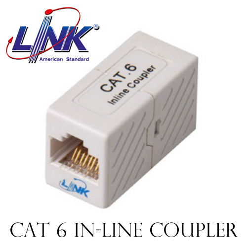 LINK CAT 6 In-Line COUPLER ( ตัวต่อสายตัวเมีย 2 ด้าน) Model. US-4006