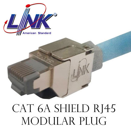 LINK CAT 6A Shield RJ45 Modular PLUG (ตัวผู้ Field Terminated) Model. US-1071S