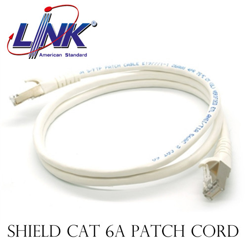 LINK Shield CAT 6A RJ45 - RJ45 PATCH CORD  XG, LSZH Model. US-5201SLZ-X ยาว 1 เมตร