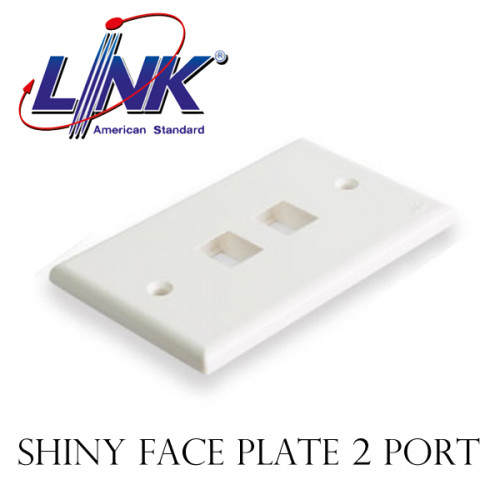 LINK SHINY FACE PLATE 2 PORT Model. US-2312