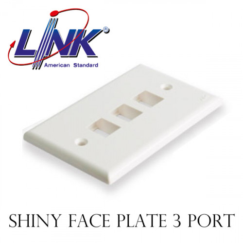 LINK SHINY FACE PLATE 3 PORT Model. US-2313