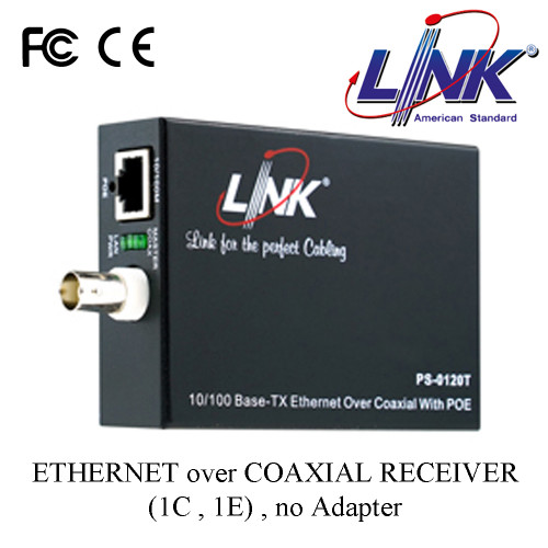 LINK ETHERNET over COAXIAL RECEIVER (1C , 1E) , no Adapter Model. PS-0121R