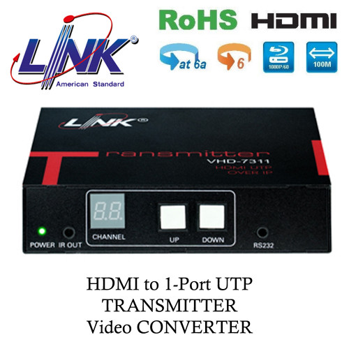 LINK HDMI to 1-Port UTP TRANSMITTER Video CONVERTER Model. VHD-7311