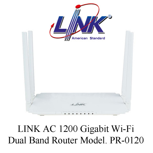 LINK AC 1200 Gigabit Wi-Fi Dual Band Router Model. PR-0120