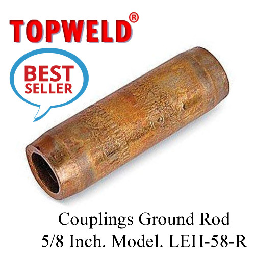 TOPWELD Couplings Ground Rod 5/8 Inch. Model. LEH58R