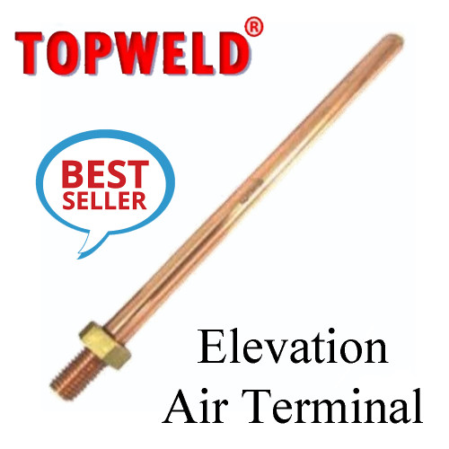 TOPWELD Elevation Air Terminal dia. 19 mm. Length 500 mm. Model. T-LEAT-34-500