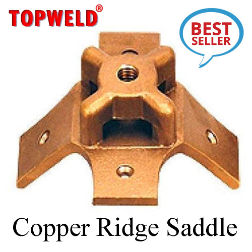 TOPWELD Copper Ridge Saddle Thread size 15 mm. Tape 25x3 mm. Cable 25-120 sq.mm. Model. T-LRDS-58