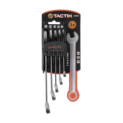 TACTIX ประแจแหวนข้าง ชุด 5 ตัว รุ่น 370511