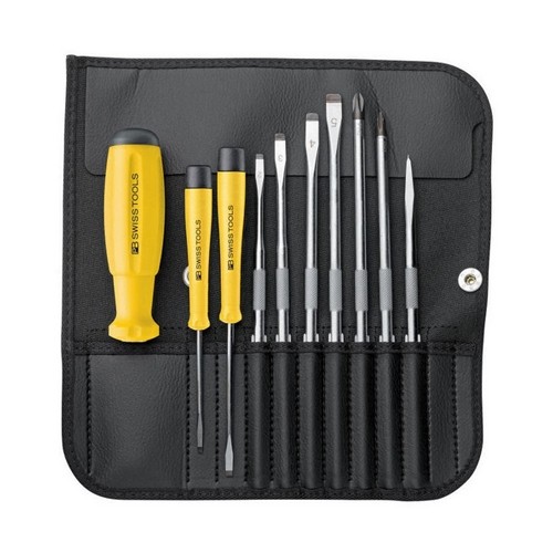 PB Swiss Tools ไขควงชุด พร้อมซองหนัง รุ่น ESD 8215