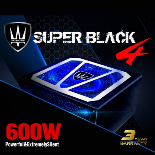 POWER ATX600W SUPER BLACK ประกัน 3 ปี