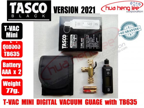 ไมครอนเกจ์ T-VAC MINI-EV-SET พร้อมบอลวาล์ว3ทาง TB635 ยี่ห้อ TASCO ฺBLACK (รุ่นปี 2021) MADE IN USA. 2