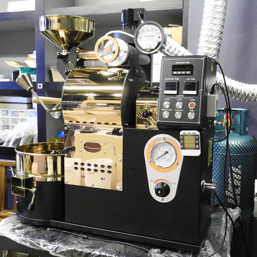 เครื่องคั่วกาแฟ 2 กิโลกรัม แก๊ส มีระบบเชื่อมต่อคอมพิวเตอร์เพื่อควบคุมการคั่ว 1614-117 2